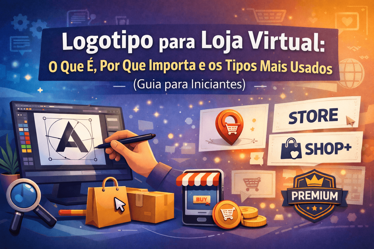 Logotipo para Loja Virtual: O Que É, Por Que Importa e os Tipos Mais Usados (Guia para Iniciantes)